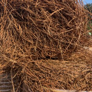 Longleaf Pine Straw Mulch Round Bales